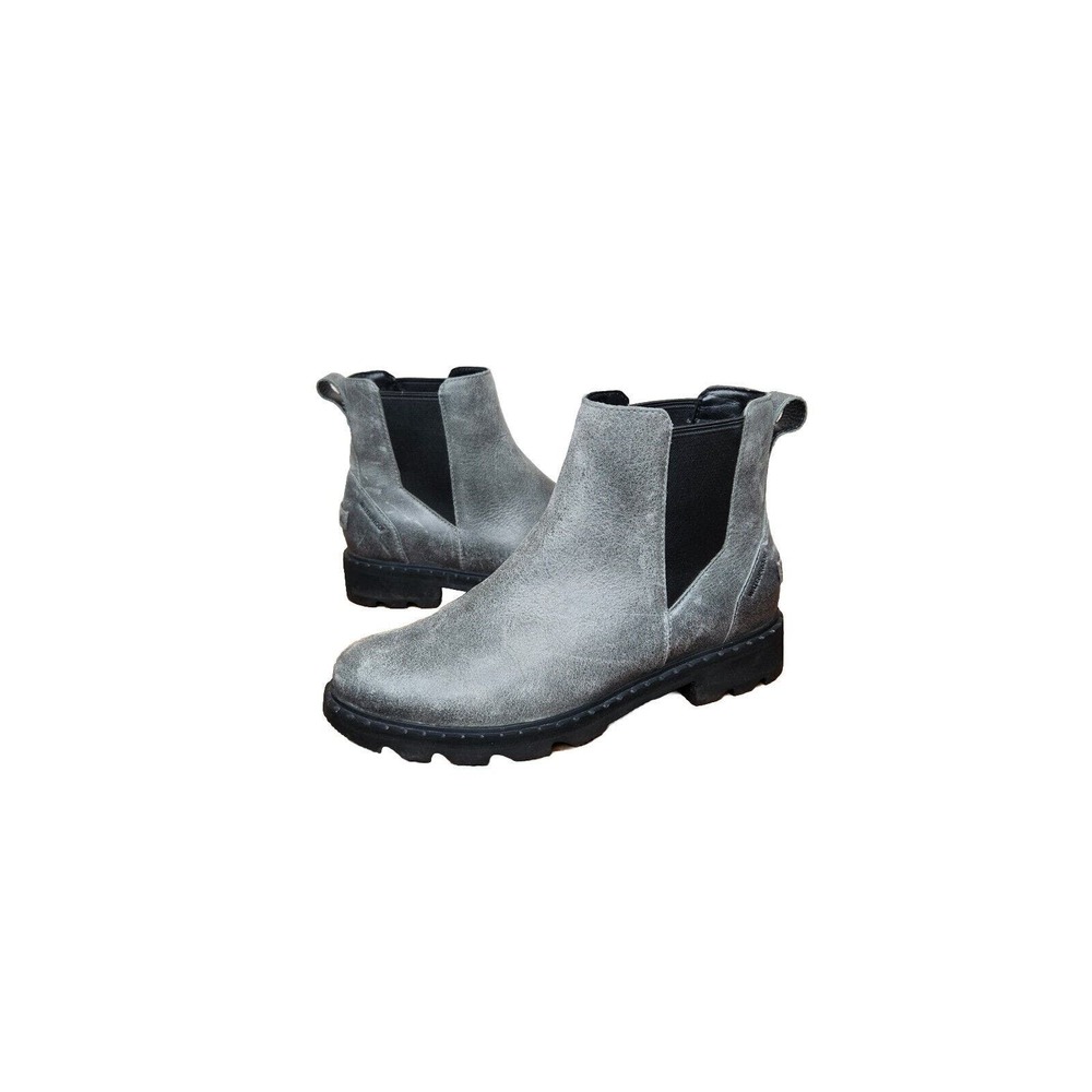 Sorel Lenox Chelsea Boots Gray Waterproof Ankle Boots Women's Size 10 Shoes